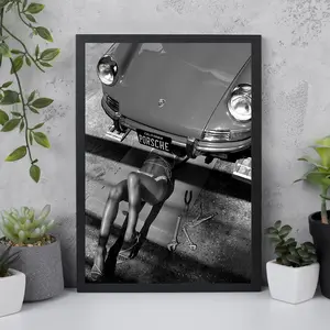 Vintage Porsche Poster, Vintage Porsche Print, Vintage Porsch Decor Artwork Decoration Ornaments Wall Artistic