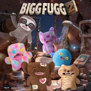 Fuggler Big Fugg Series 2 Giant Plush (19 Inch) - Massive Ugly-Cute Monster in Animal Disguise (Sloth/Mummy), Funny Giant Stuffed Animal Room Decor, Quirky Gag Gift for Teens & Adults