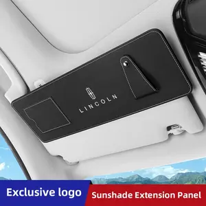 Car Sunshade Extender Plate Storage Clip Glasses Clip For Lincoln Navigator Continental Nautilus Aviator MKZ MKX MKC MKT MKS Corsair Mark E