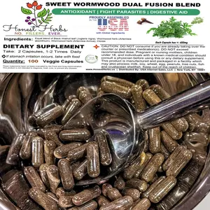 Sweet Wormwood Dual Fusion Blend Veggie Capsules, 100 ct. (Cloves, Wormwood, Black Walnut) Sweet Wormwood Dual Fusion Blend Veggie Capsules, 100 ct. (Cloves, Wormwood, Black Walnut)