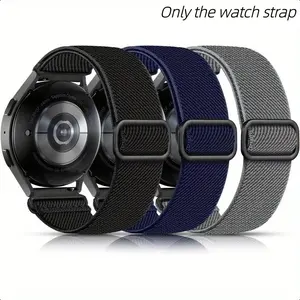 Adjustable Nylon Woven Sports Watch Band Set, 20mm & 22mm Unisex, Compatible with Multiple Models, 3 Piece Pack
