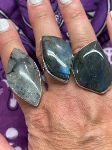 Labradorite Adjustable Ring Handmade Jewelry