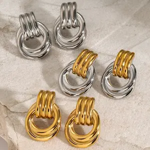 Knot Earrings - Lightweight Stainless Steel Material