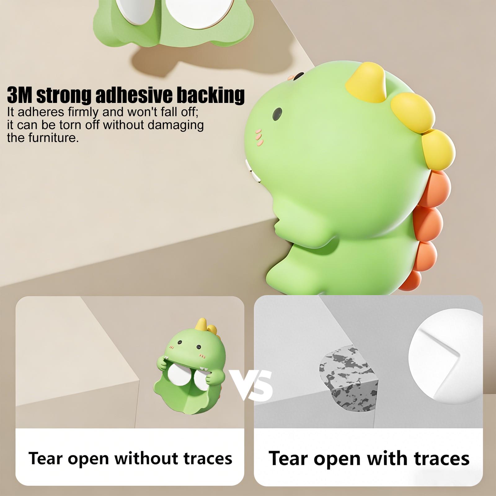 Dinosaur-Shaped Baby Corner Protectors | Super-Thick PVC Cushions That Safeguard Little Ones from Sharp Furniture Edges | Perfect for Coffee Tables, Nightstands, Vanities & Sinks | Childproof Your Home with Cute Dino Style