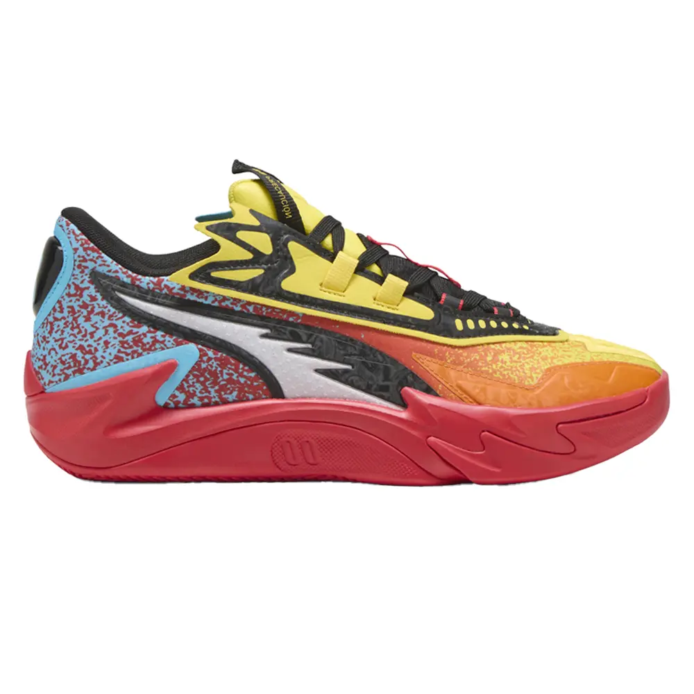 PUMA Mens Scoot Zeros Ii Caution Basketball Sneakers Shoes - Orange