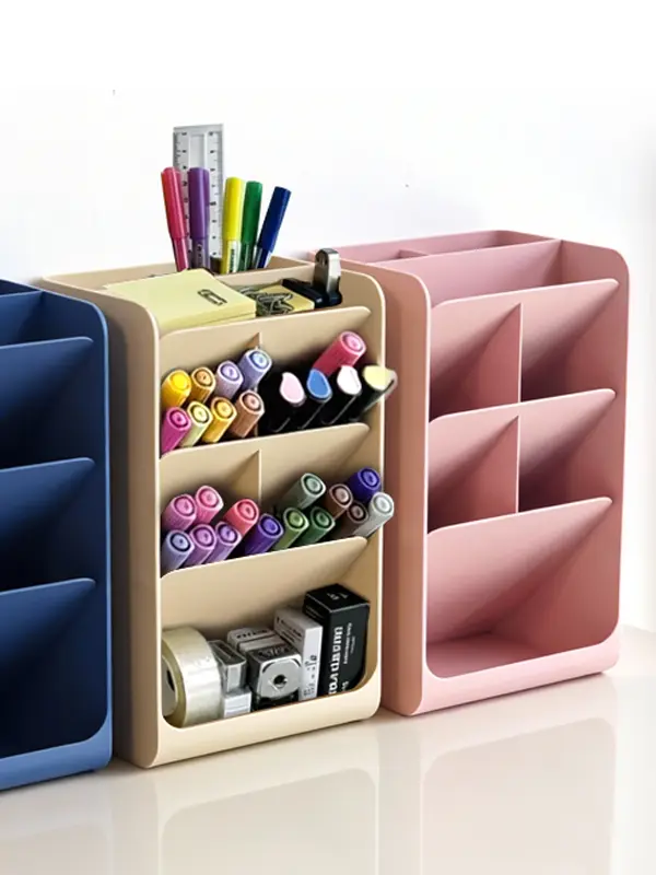 Desk Buddy Home Organizer Storage Box, Multi-Functional Desktop Storage Solution for Home Supplies