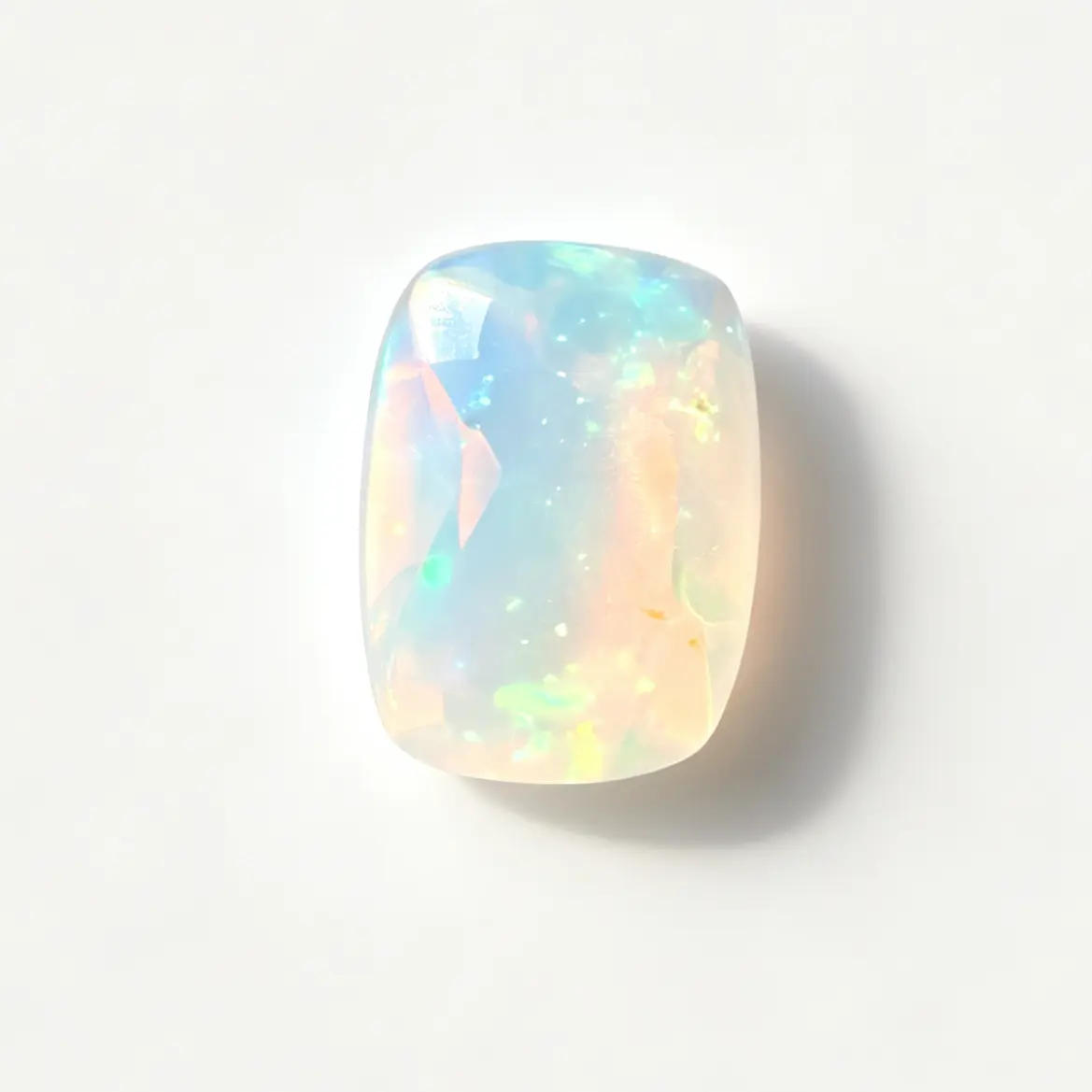 Natural Opal Elongated Cushion Cut With Certificate