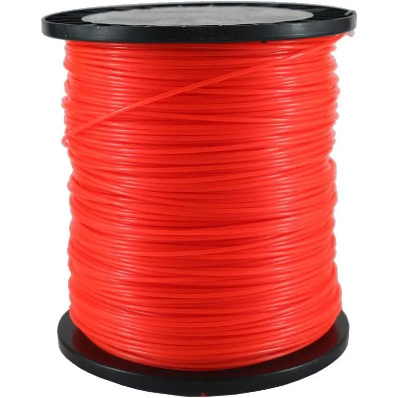 .095-Inch Trimmer Line 5-Pound Round Orange String Trimmer Line 1377  - Heavy-Duty Commercial Grade Nylon Weed Eater String for  Gas & Electric Trimmers (0.095" Diameter)