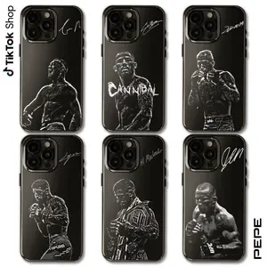 PEPE MMA All Legends Signature Phone case compatible with iPhone 17/16/15/14/13/12/11 Pro Max/Plus and Samsung Galaxy S23FE/22/23/24/25.