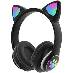 Over-Ear  Ear Headphones with Microphone for  Teens Adults (Black)