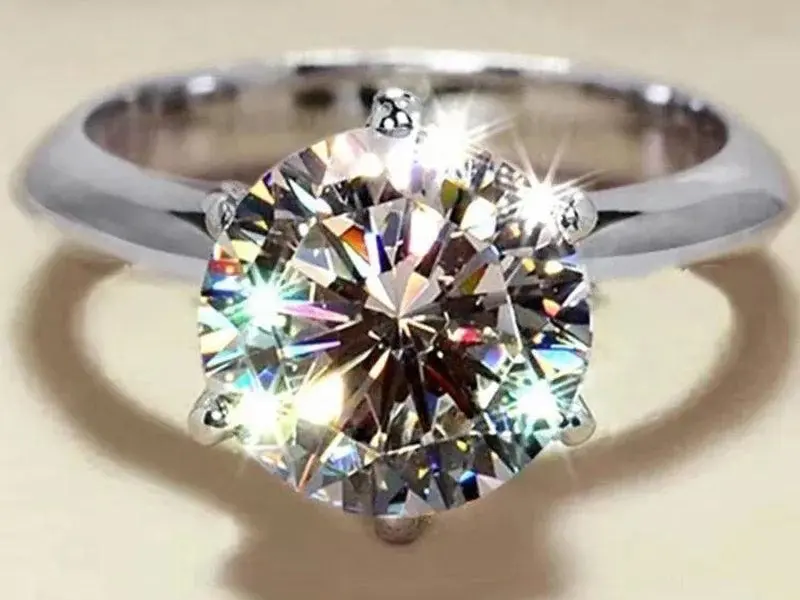 Moissanite Solitaire Ring