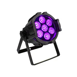 Mini LED 7x18W Aluminum Alloy LED Par Light 6in1 RGBWA+UV For DJ Stage Lights Disco Wedding Party DMX512