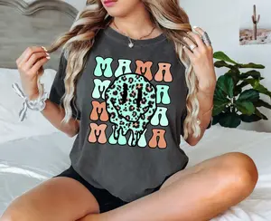 Mama Groovy style Tee Comfortable Cotton