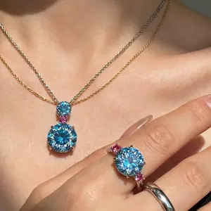Costume Jewelry Set - Viral Sunset Gradient, Aurora Rainbow Sparkle, Ideal Summer Fashion Accessory