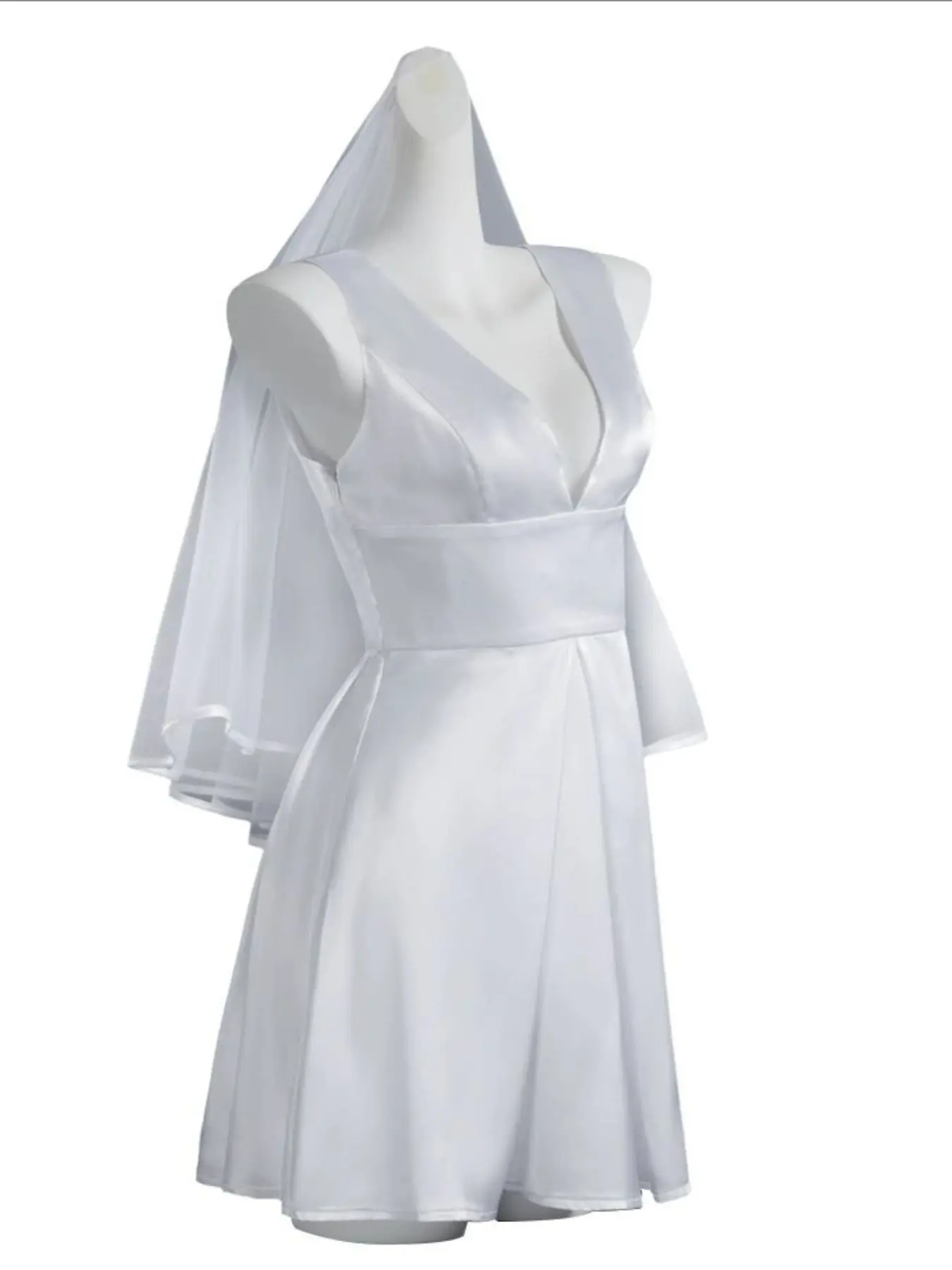 Joker Harley Quinn Wedding Dress Cosplay Costume Fitted Solid Halloween Carnival Performance