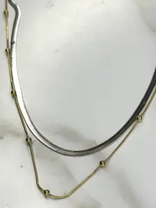 Fiona II two tone necklace