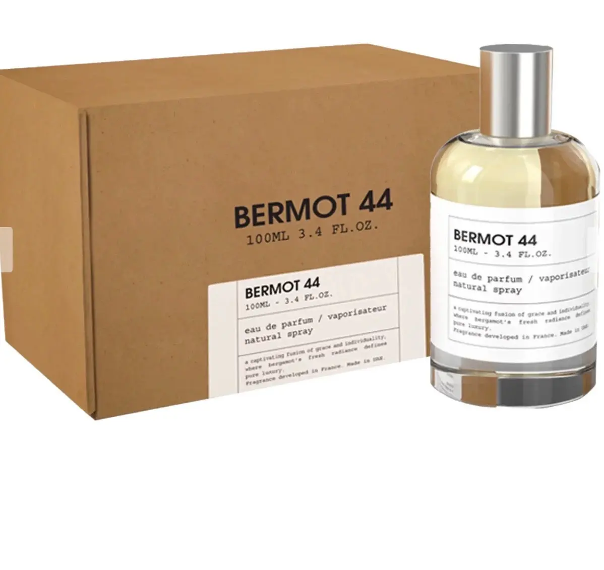 BERMOT 44 EDP Bottle Style Unisex Fragrance, 100ML (3.40 OZ) Hybrid Perfume Bottle, Beauty & Personal Care Scent, Hybrid Perfume Bottle Unisex Fragrance