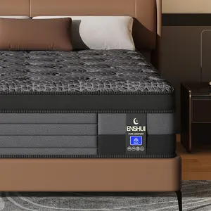 12/14 Inch Queen Mattress Memory Foam And Spring, Hybrid MattressMedium Firmness, Lumbar Support, For Home Rooms Hotels, Boxed Halloween ChristmasGift Furniture Ergonomic queen size mattress Interior Modern