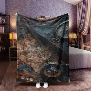Comfortable Soft Plush Multifunctional Blanket, Warm Anti-Pilling, Ideal for Naps, Camping, Travel, All Seasons Use, Perfect Gift