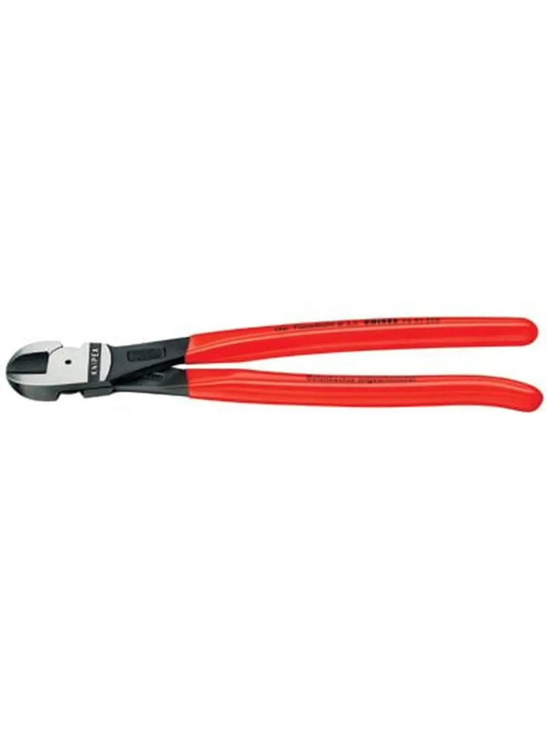 Knipex 414-7491250 10 Inches Center Cutting Nipper Tool, High Lever Arm, Fixed Axle, Induction Hardened Hand Tool