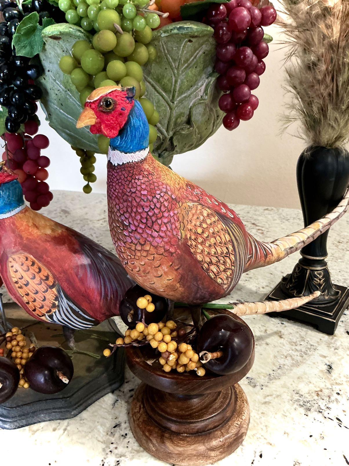 Hand made Ring neck pheasant. Animal lovers decoration, holiday’s gift of perfect home or office accent. One of a kind faux taxidermy table top elegant piece.