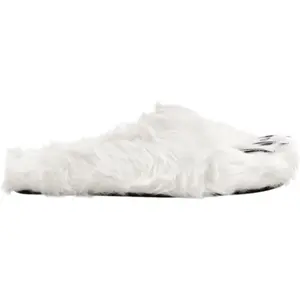 Bravest Studios Bear Claw Mule Slippers White