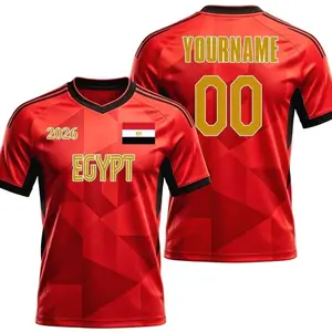 Custom Mens Womens Egypt 2026 Cup T Shirts Soccer Jersey For Fans X80 MIV
