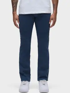 HUDSON Men's Dark Blue Slim Straight Twill Pant, Classic Men's Jeans, Best Christmas presents for him and dad, Comfortable Jeans For Men