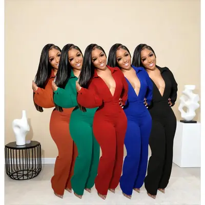 Shirt Sleeve Jumpsuit TikTok Shop