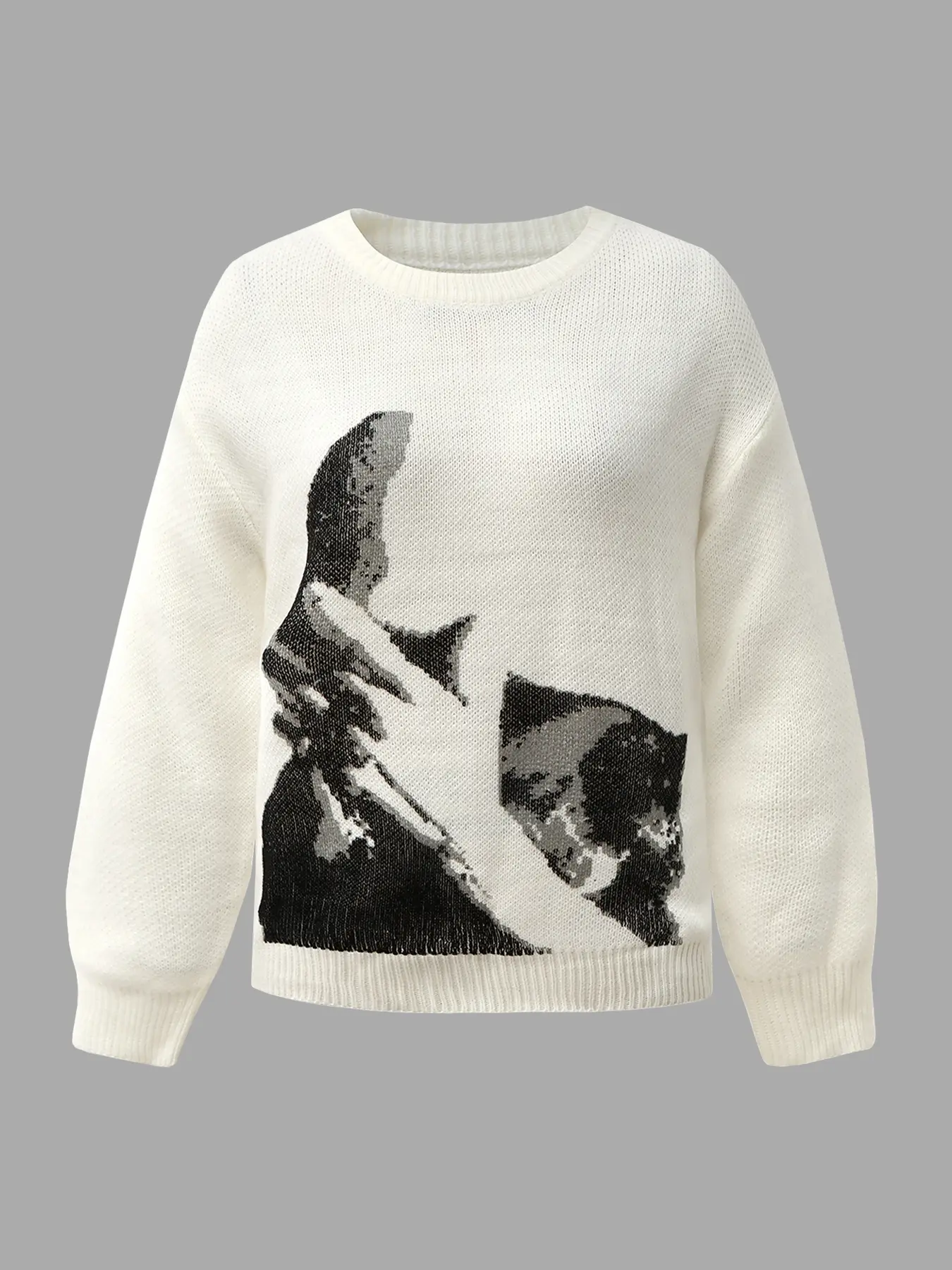 Women's Loose Fit Sweater, Autumn Winter Casual Style, Breathable Warm Outdoor Wear, Comfortable Campus Wind Daily Commute