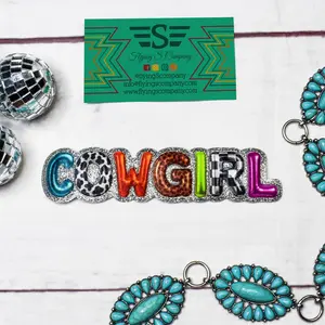 Balloon Cowgirl Patch (Patch ONLY)
