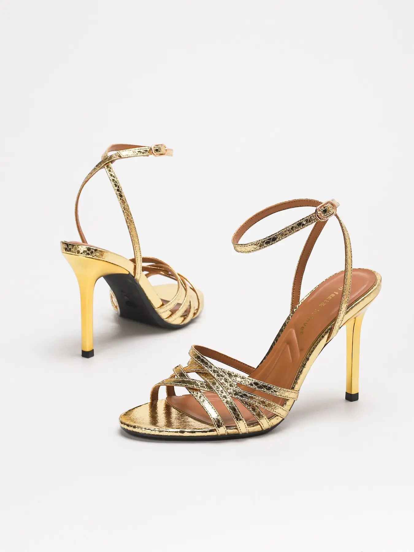 New Cage Cross Strap High Heels, Slim Silent High Heels, Comfortable Sexy Style, Short Girls Leg Longening, Nightclub Party