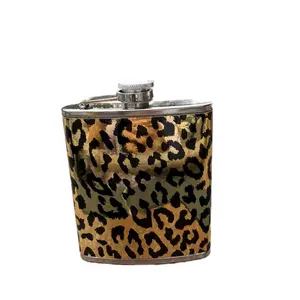 Leopard flagon, our hip flask has a generous 7oz capacity, making it a perfect fit for your pocket or backpack. It's ideal for a variety of occasions, such as bars, hikes, picnics and other outdoor activities. Made by premium titanium.