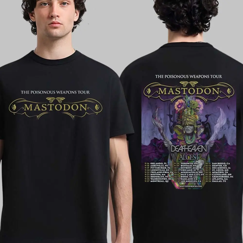 Women's Basic Soft Cotton Round Neck Mastodon Emperor of Sand Vintage Graphic Print T-Shirt, Progressive Metal Album Tee, Retro Metal Fan Apparel T081217