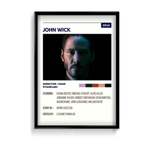 John Wick Retro Wall Art - POSTER NO FRAME