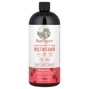 MaryRuth's Liquid Morning Multivitamin, Raspberry, 30 fl oz (887 ml)