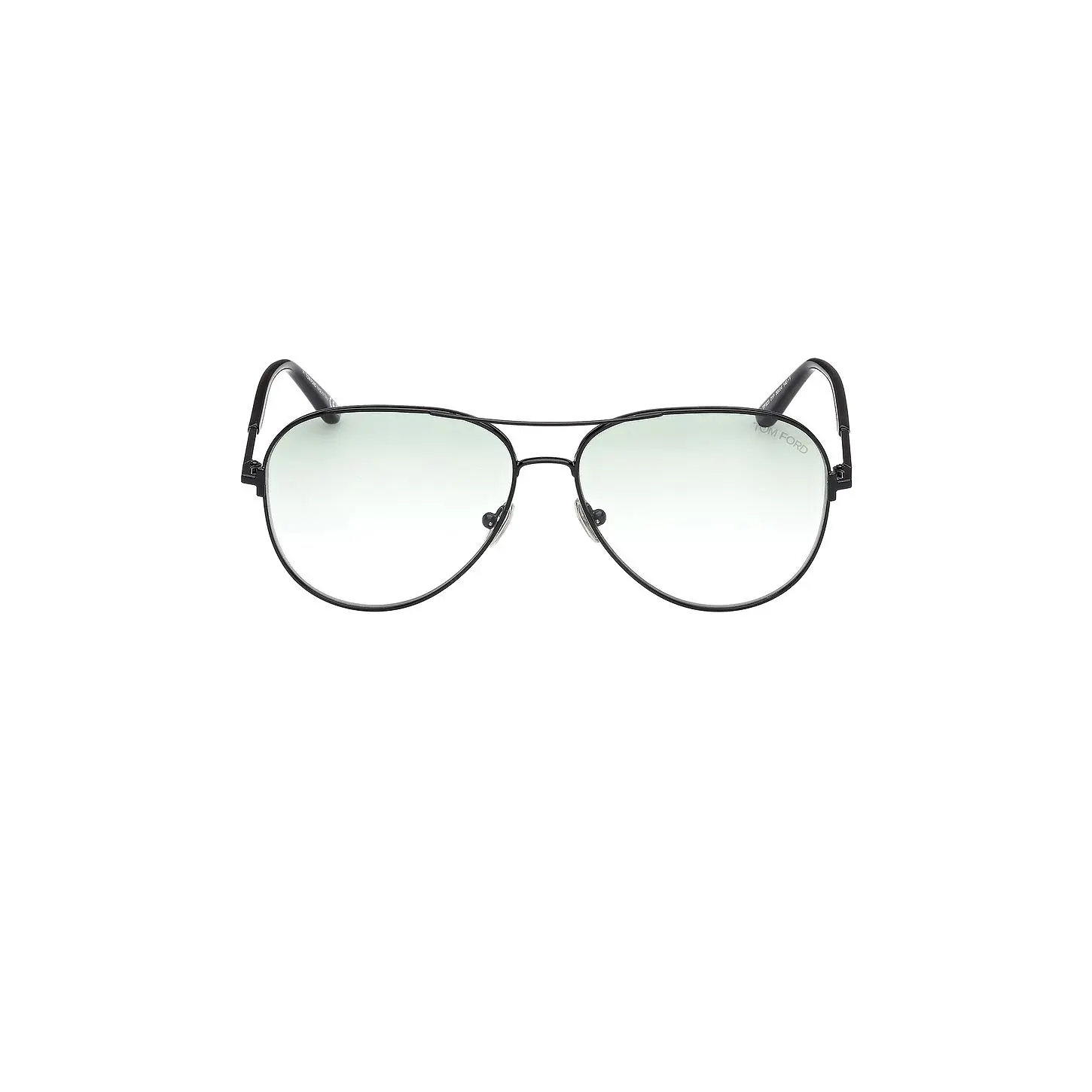 TOM FORD Clark Sunglasses in Shiny Black & Gradient Green