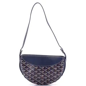 Pre-owned Goyard Canvas Coated Shoulder Bags Hirondelle Shoulder Bag Coated Canvas and Leather by Rebag