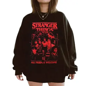 Stranger Things Sweatshirt, Retro Hawkiins 80s Style Pullover, Vintage Graphic Crewneck, Unisex Series Fan Gift