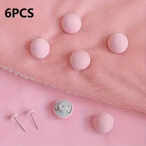 Bed Sheet Quilt Clip, 6 Counts Anti Slip Blanket Buckles, One Button Unlock Duvet Cover Quilt Fixer, Quilt Fastener Clip Holder, Bedding Accessories