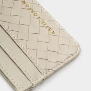 Nova Woven Texture Card Holder-Off White