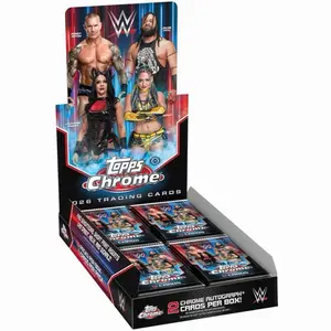 2026 Topps Chrome WWE Hobby Box: 2 Autographs Per Box: Pack Dome