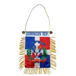 República dominicana Flag, Mini Banner, Car Mirror, Dominican Republic Window Banner