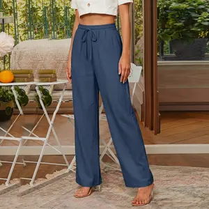 Women’s Summer Breathable Comfortable Casual Wide-Leg Pants — Fashionable, Versatile, Loose and Elegant Women’s Trousers