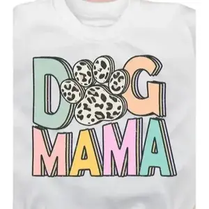 Dog Mama t-shirt: Unconditional Love, One Paw Print at a Time Tops Womenswear Babies Furry Underwear Lady Underwear Lady