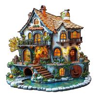 3D Glow Cottage