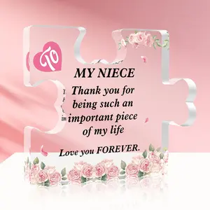 Gifts for Niece, Acrylic Plaque Niece Gifts from Auntie On Desktop Decorations Acrylic Ornaments on Birthday Christmas Gift Easter Valentines Day Graduation Gift, Sentimental Home Decor