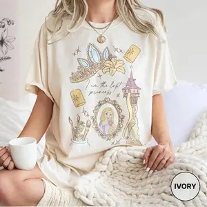 Youth and Adult Retro Lost Princess Shirt, Lantern Fairytale Graphic Tee, Dreamy Castle Night Aesthetic Shirt, Long Hair Princess Inspired Outfit, Vacation Girls Trip Matching Tee, Comfort Colors Style