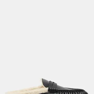 Steve Madden Rafe Faux Fur Black Leather