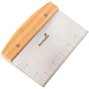 Dough  for Bread and Pizza Dough - Stainless Steel Metal Griddle Scraper  - Multipurpose Bench Scraper Kitchen Utensil for Flat Top Griddle - Commercial Quality